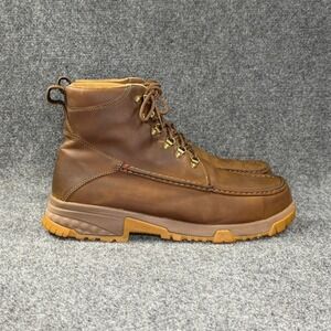 Twisted X CellStretch Work Boots Men's 13 Brown Leather Composite Toe Lace Up